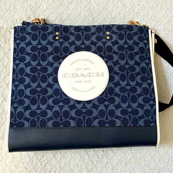 Preowned Coach Dempsey Tote large - Picture 1 of 3